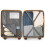 KONO (24 inch + travel bag) Cream PP Hard Shell Suitcase and Travel Bag Set 10
