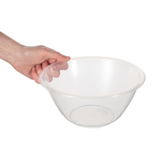 (Medium - 20cm) Clear Plastic Mixing Bowl for Baking, Salad, Cakes 2
