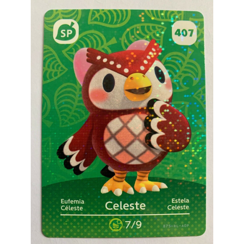 Animal Crossing Amiibo Cards ~407 Celeste