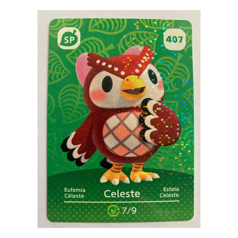 Newjass Animal Crossing Amiibo Cards ~407 Celeste
