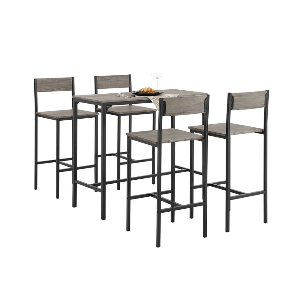 SoBuy OGT14-N, Bar Set-1 Bar Table and 4 Stools Bar Set Dining Set