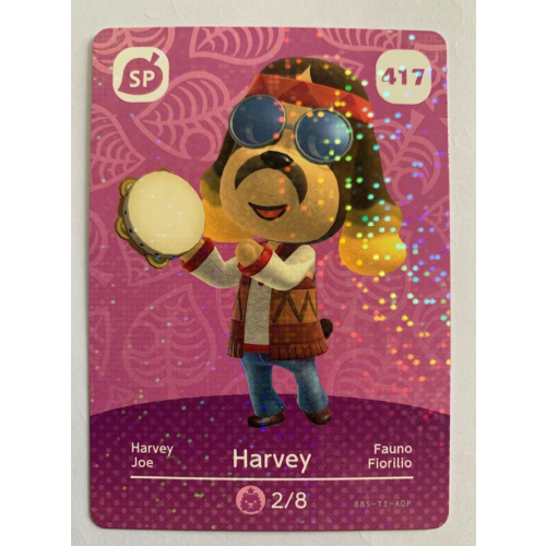 Animal Crossing Amiibo Cards ~417 Harvey