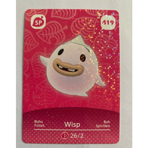 Animal Crossing Amiibo Cards ~419 Wisp