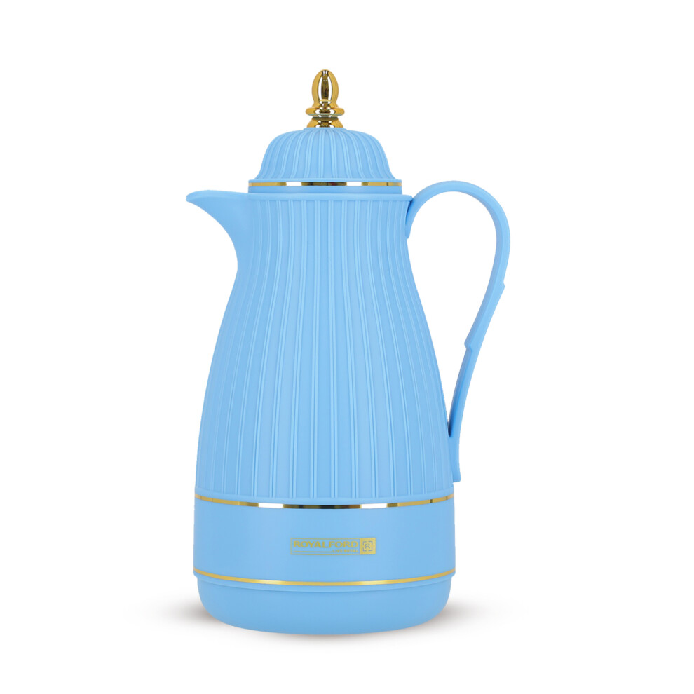 Royalford (Blue) Glass Insulated Vacuum Thermal Flask 1L Blue