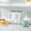 GEEPAS (White) Geepas 4 Slice Bread Toaster 6Level Browning 1400W 3