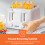 GEEPAS (White) Geepas 4 Slice Bread Toaster 6Level Browning 1400W 5