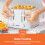 GEEPAS (White) Geepas 4 Slice Bread Toaster 6Level Browning 1400W 8