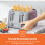 GEEPAS (Grey) Geepas 4 Slice Bread Toaster 6Level Browning 1400W 5