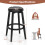 Costway Set of 2 Swivel Bar Stool 76cm Upholstered Kitchen Stools W/ Footrest 4