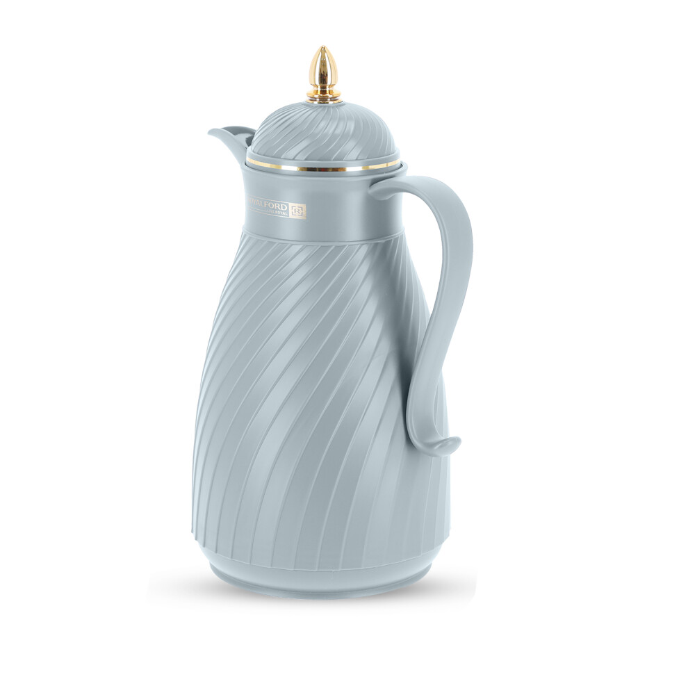 (Grey) Royalford Glass Insulated Vacuum Thermal Flask Jug
