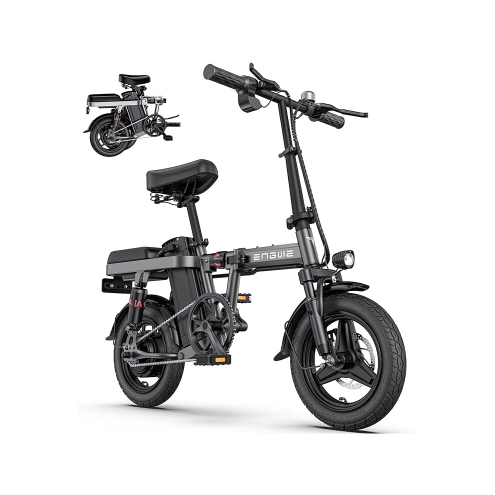 ENGWE T14 Folding Electric Bikes 14" 48V10Ah E-Bike Grey