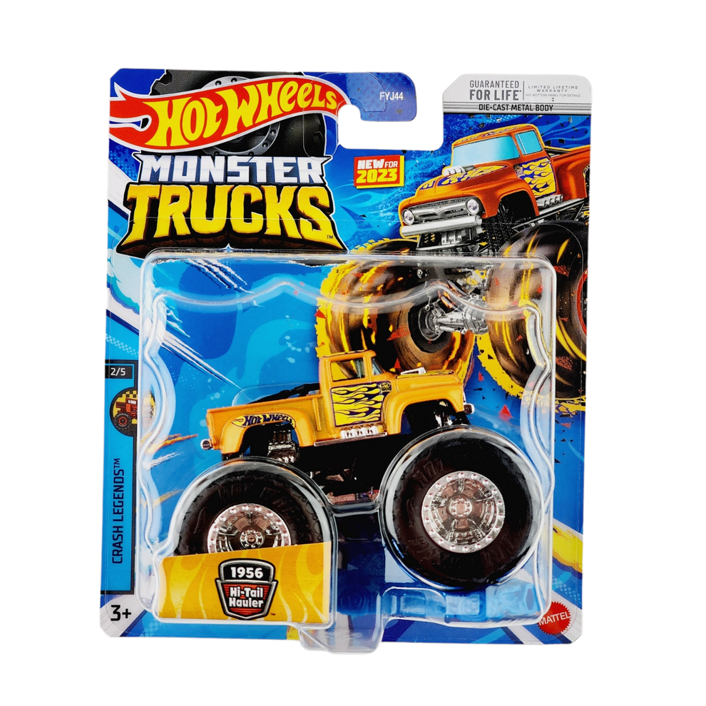 Mattel Hot Wheels 2023 Die-Cast Monster Truck 1:64 Scale 1956 Hi-Tail Hauler