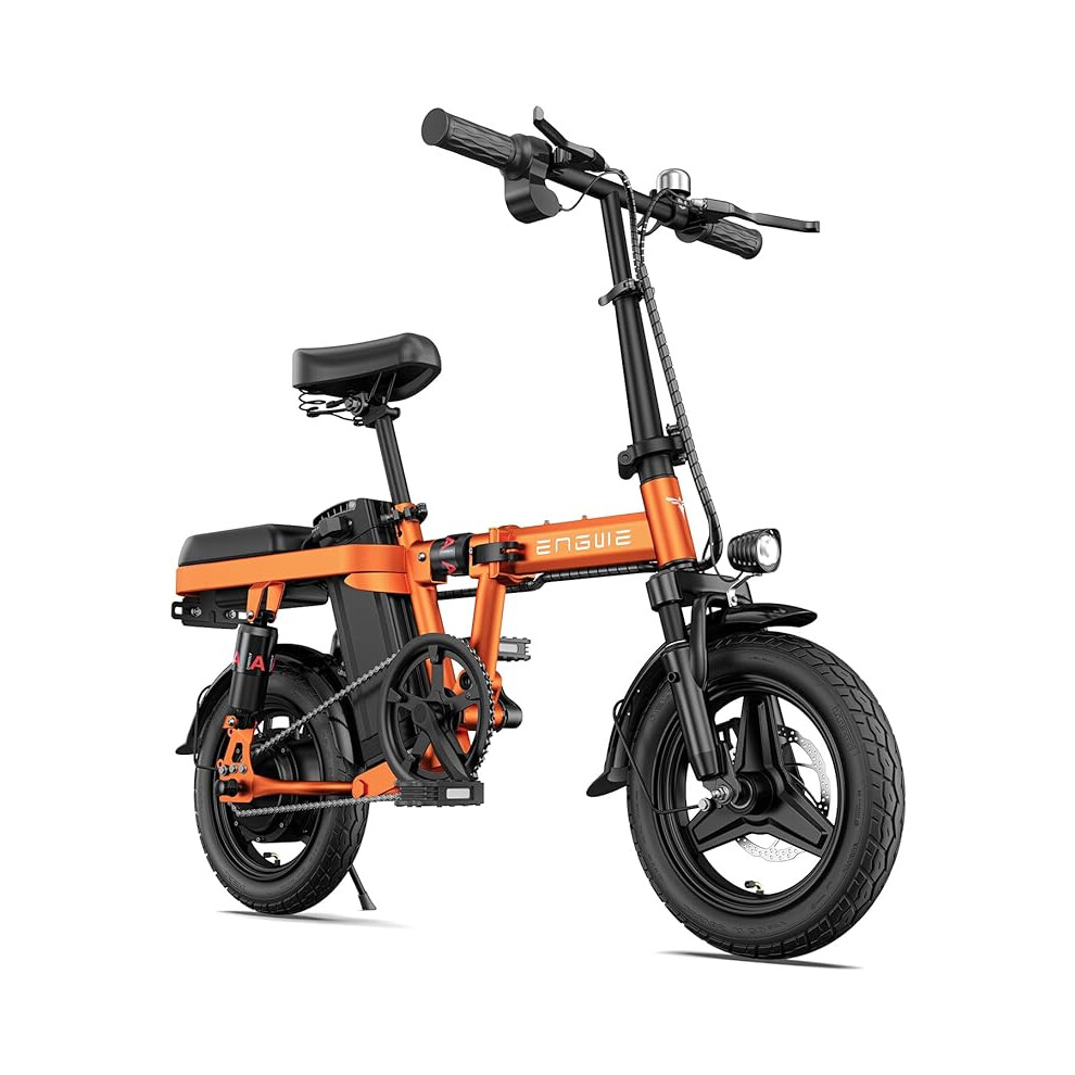 ENGWE T14 Folding Electric Bikes 14" 48V10Ah E-Bike Orange