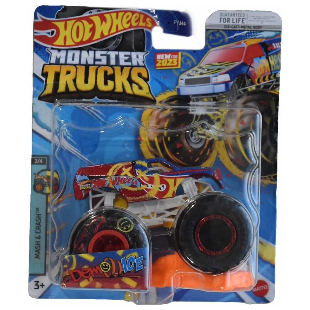 Hot Wheels 2023 Die-cast Monster Trucks 1:64 Scale Demo Ace