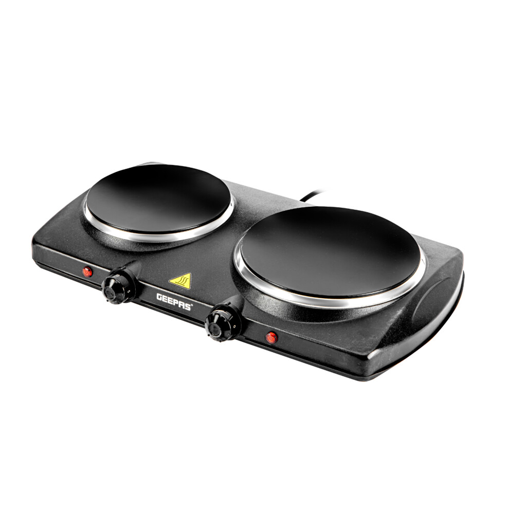 Geepas 2000W Double Ceramic Hot Plate Portable Electric Hob Cooker