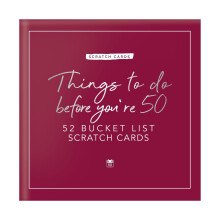 Activity Scratch Cards Things To Do Before You're 50 52 Bucket List