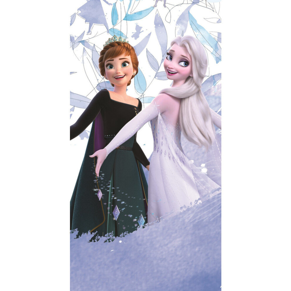 Disney Frozen Bath Beach towel 140 x 70 cm 100% Cotton - Anna & Elsa