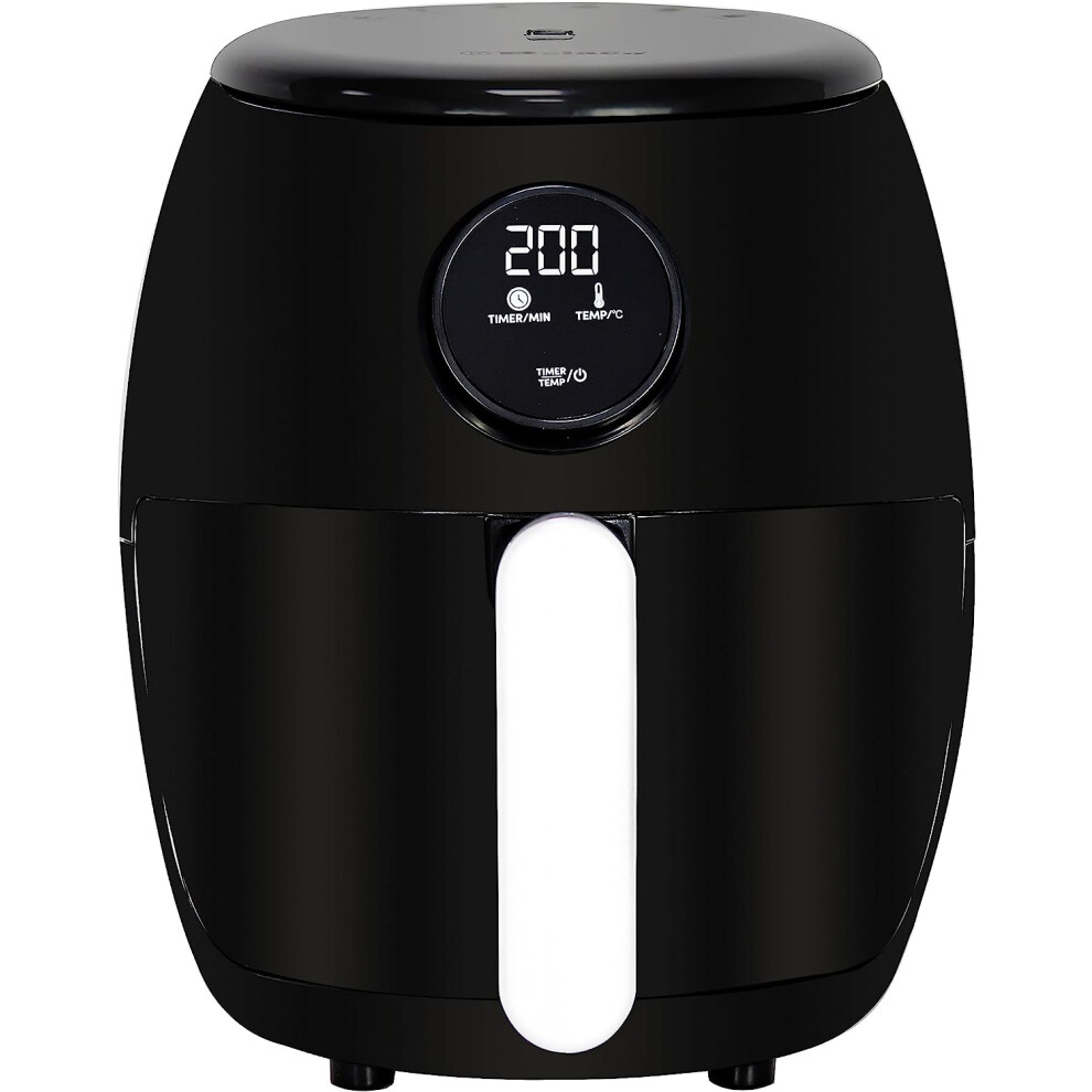 Belaco 2L Air Fryer Bel-Af-02, Digital Display, 80-200C, 60Min Timer, High-Gloss Finish Black