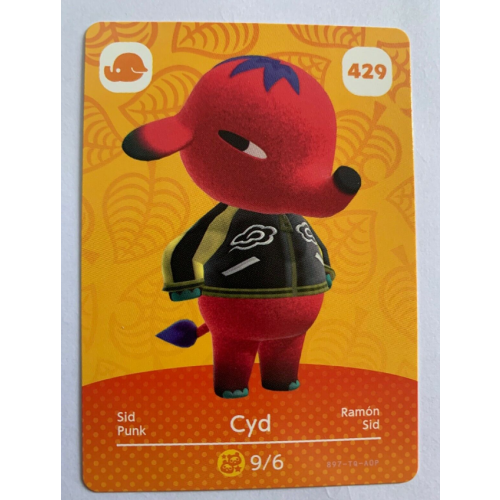 Animal Crossing Amiibo Cards ~429 Cyd