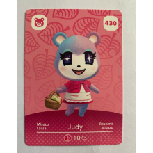 Animal Crossing Amiibo Card Judy 430 - Homemade Reproduction, 001-448 range, Nintendo compatible