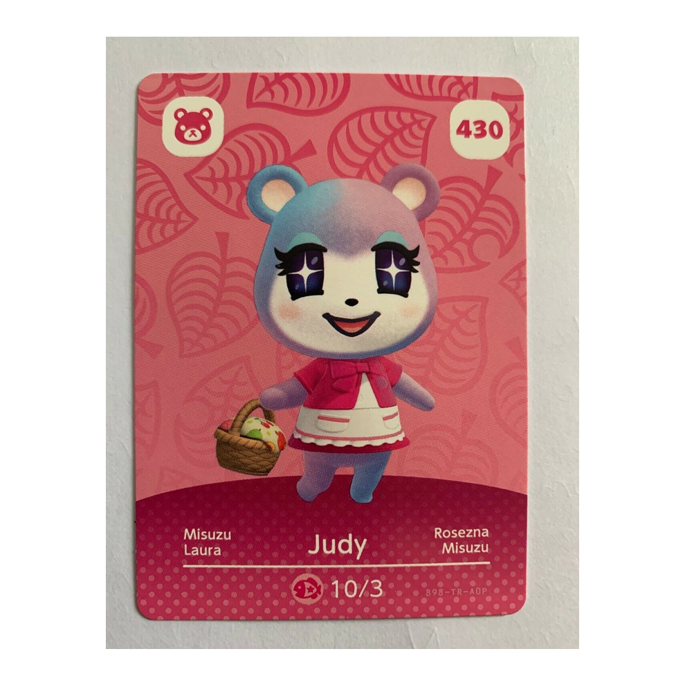 Animal Crossing Amiibo Cards ~430 Judy