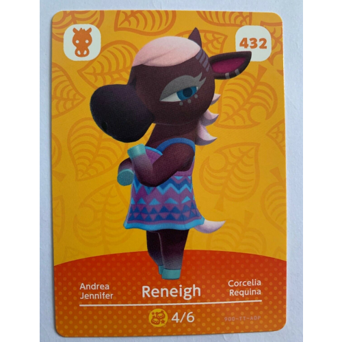 Animal Crossing Amiibo Cards ~432 Reneigh