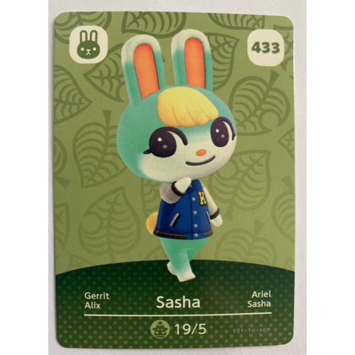 Animal Crossing Amiibo Cards ~433 Sasha