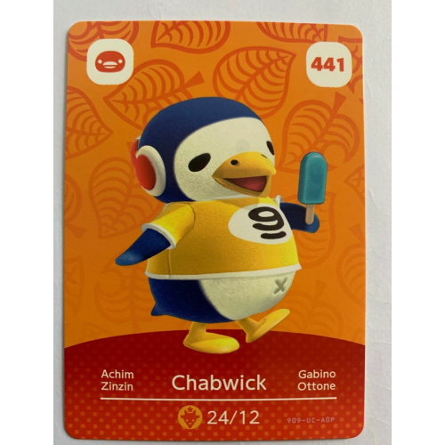 Animal Crossing Amiibo Cards ~441 Chabwick