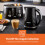 GEEPAS (Black) Geepas 1.7L Cordless Electric Kettle 2200W 10