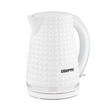 (White) Geepas 1.7L Cordless Electric Kettle 2200W