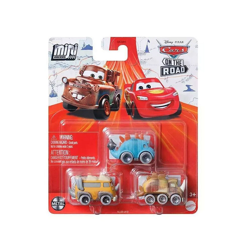 Mattel Disney Pixar Cars Hot Rod Racers Mini Die-cast Vehicle 3-Pack