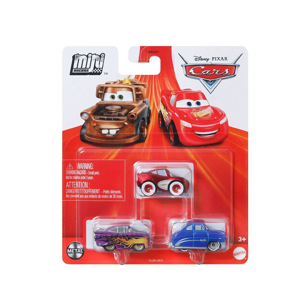 Disney Pixar Cars Hot Rod Racers Mini Die-cast Vehicle 3-Pack