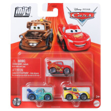 X3 Disney Pixar Cars Hot Rod Racers Mini Die-cast Vehicle