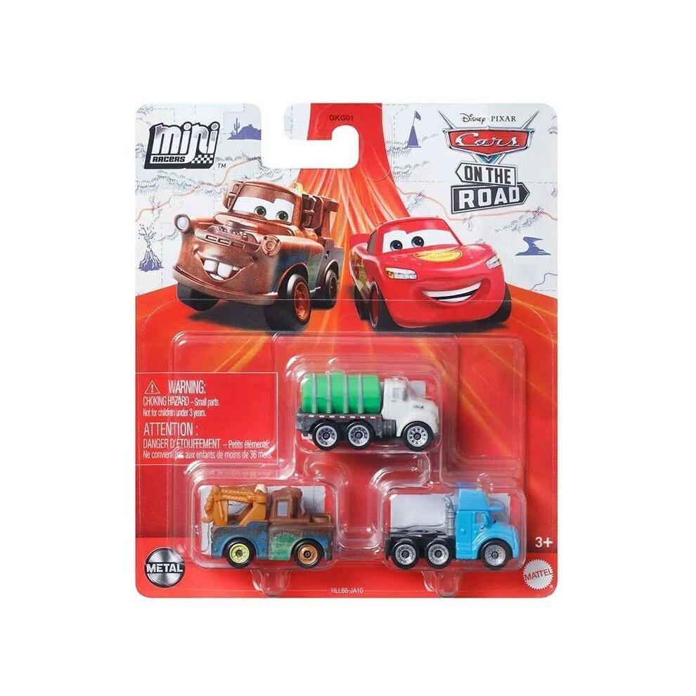 Disney Pixar Cars Hot Rod Racers Mini Die-cast Vehicle 3-Pack Mattel