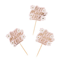 12 Best Mum Ever Food Picks, Mothers Day Cupcake Toppers, Mums Birthday Cake Decorations, Party Food Decorations