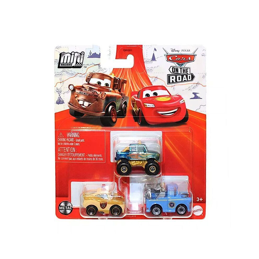 Disney Pixar Cars Hot Rod Racers Mini Die-cast Vehicle Pack of x3