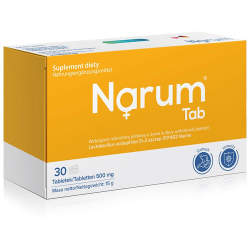 Narum Narine Tab 500mg 30x Lactobacillus Acidophilus Probiotic