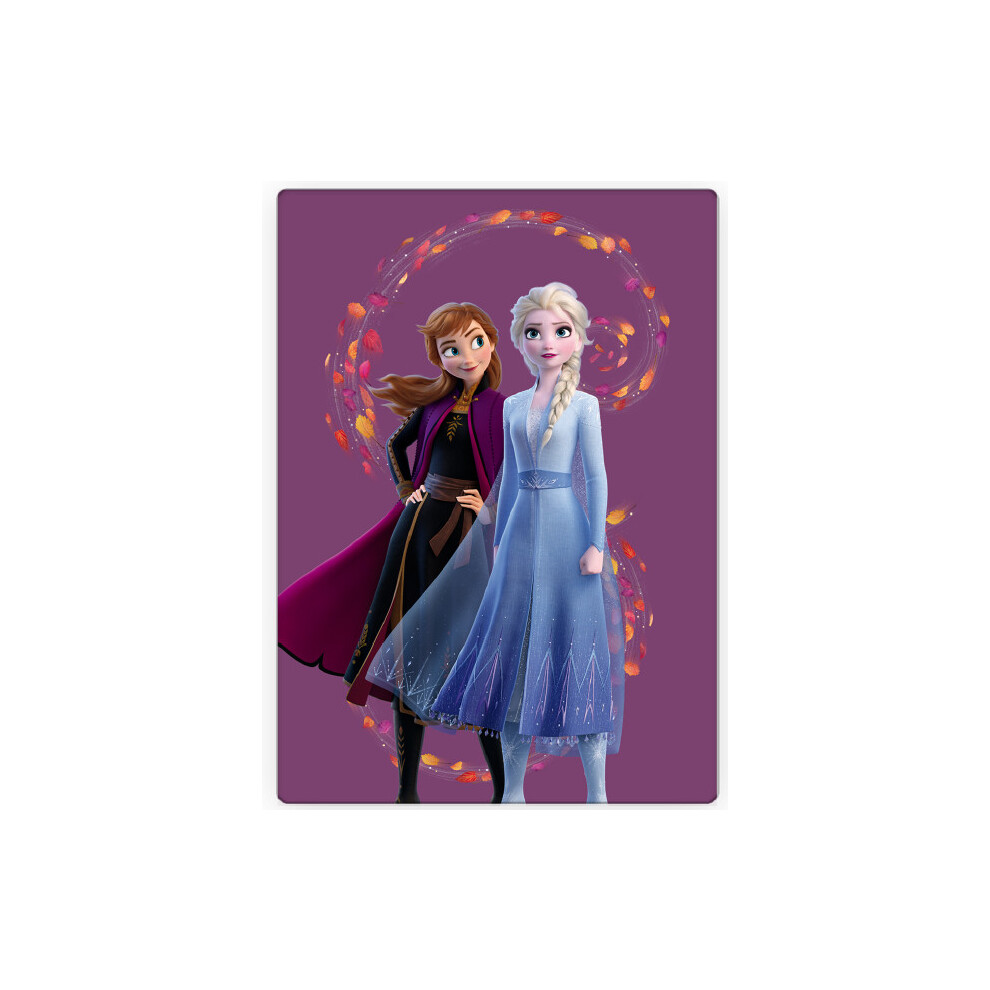 Disney Frozen Fleece Throw Blanket 100 X 140 Cm Princess Anna & Elsa Multicoloured