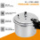 3L Pressure Cooker Induction Hob Aluminium Kitchen Cookware Home Industrial 3