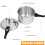 3L Pressure Cooker Induction Hob Aluminium Kitchen Cookware Home Industrial 9