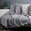 Litecraft Luxury Throw Like Velvet Bedroom Bedspread - Grey 1