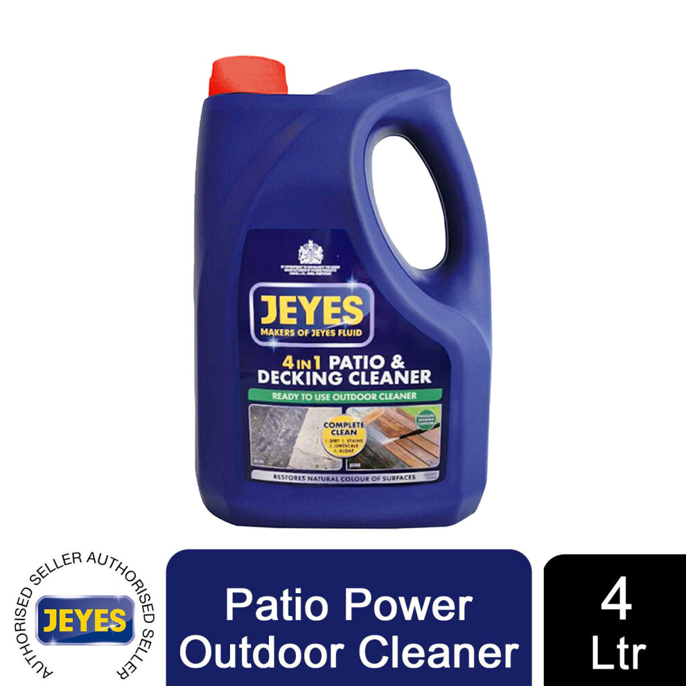 Jeyes 2231613 4-in-1 Patio Power 4 Litre