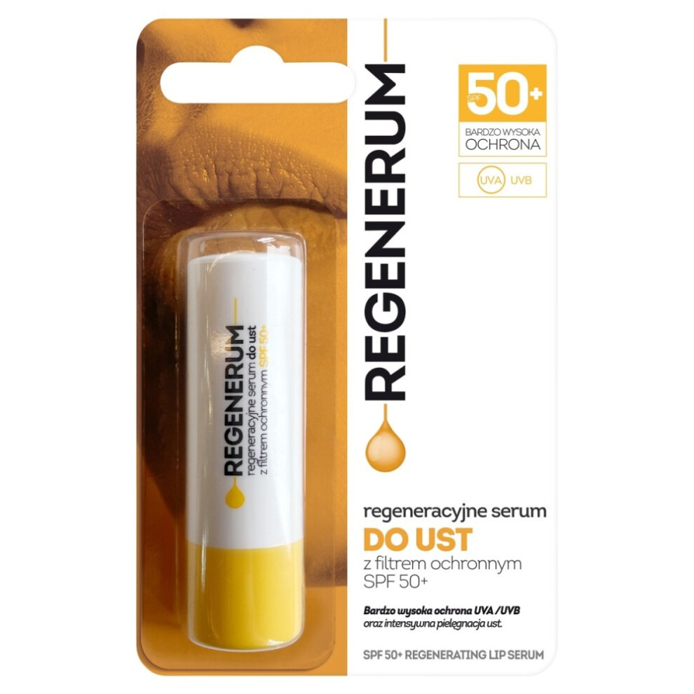 Aflofarm Regenerum Spf 50+ Lip Serum With Protective Filter Â Deep Moisturizing, Antioxidant Vitamin E, Regeneration For Lips By