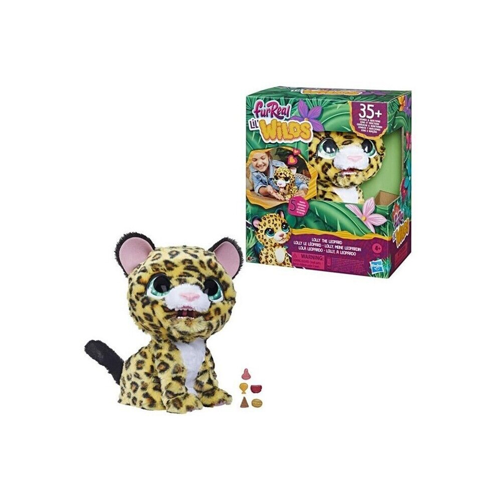 FurReal Lil' Wilds Lolly My Leopard Interactive Soft Plush Animal Toy