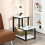 Costway 3-Tier Industrial End Table Sofa Bedside Table Nightstand Office Bookcase 1