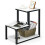 Costway 3-Tier Industrial End Table Sofa Bedside Table Nightstand Office Bookcase 11