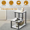 Costway 3-Tier Industrial End Table Sofa Bedside Table Nightstand Office Bookcase 7