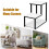 Costway 3-Tier Industrial End Table Sofa Bedside Table Nightstand Office Bookcase 5