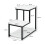 Costway 3-Tier Industrial End Table Sofa Bedside Table Nightstand Office Bookcase 4