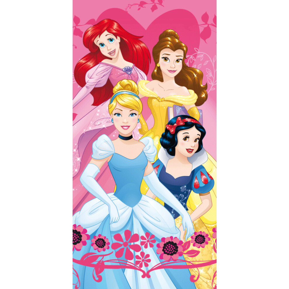 Disney Princess Bath Beach towel 140 x 70 cm 100% Cotton - Cinderella